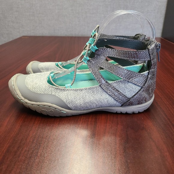 JambuKD Pythera Outdoor Gladiator Mary Jane Ballet Flats Girl's Size 4 - Picture 6 of 12